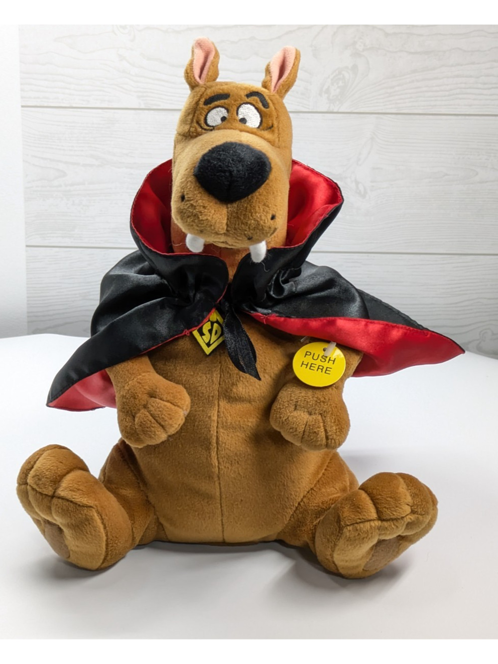 Gemmy Scooby Doo Vampire Dracula Stuffed Plush 14” Sings Dances Halloween Works